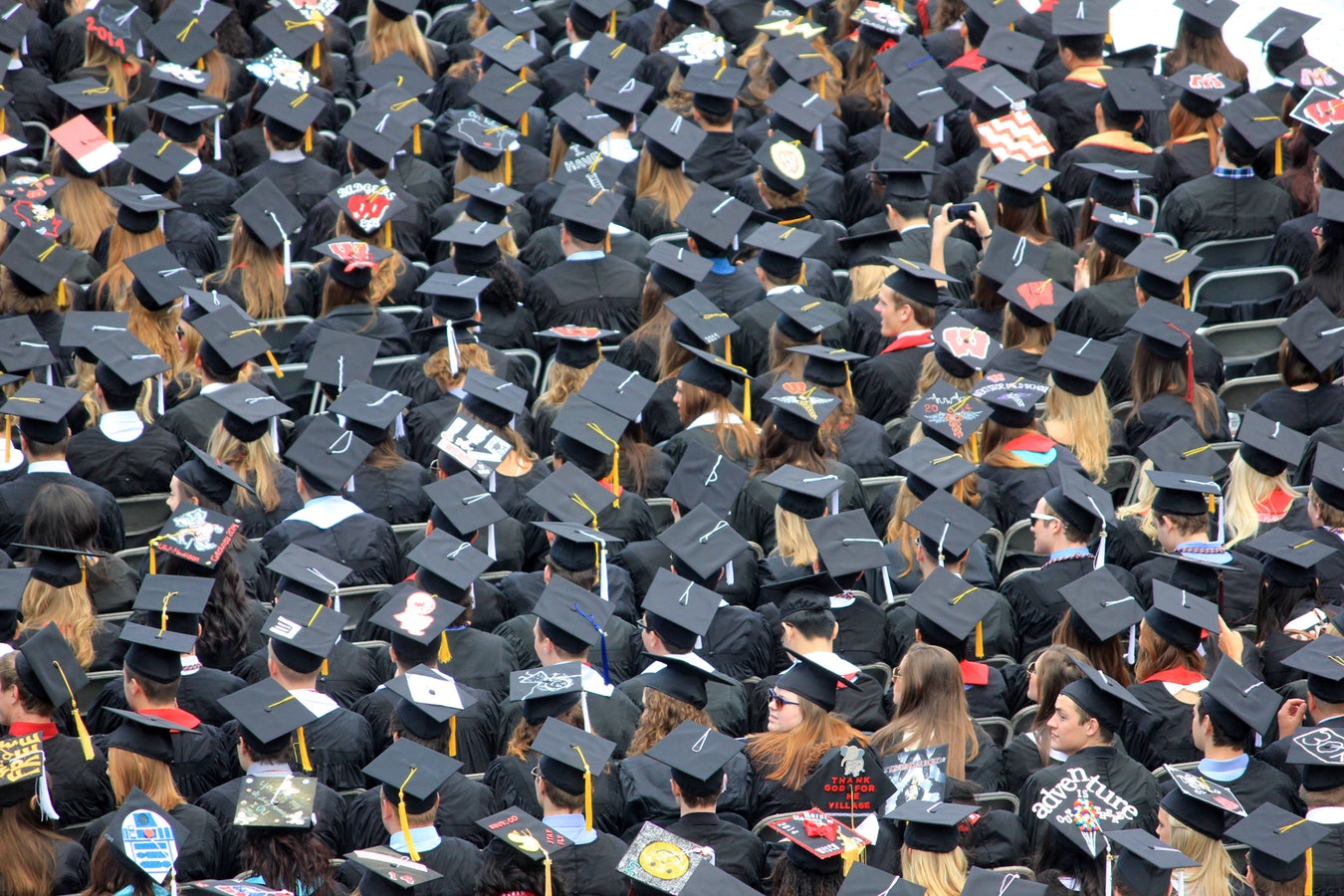 Graduands in Graduation Robes