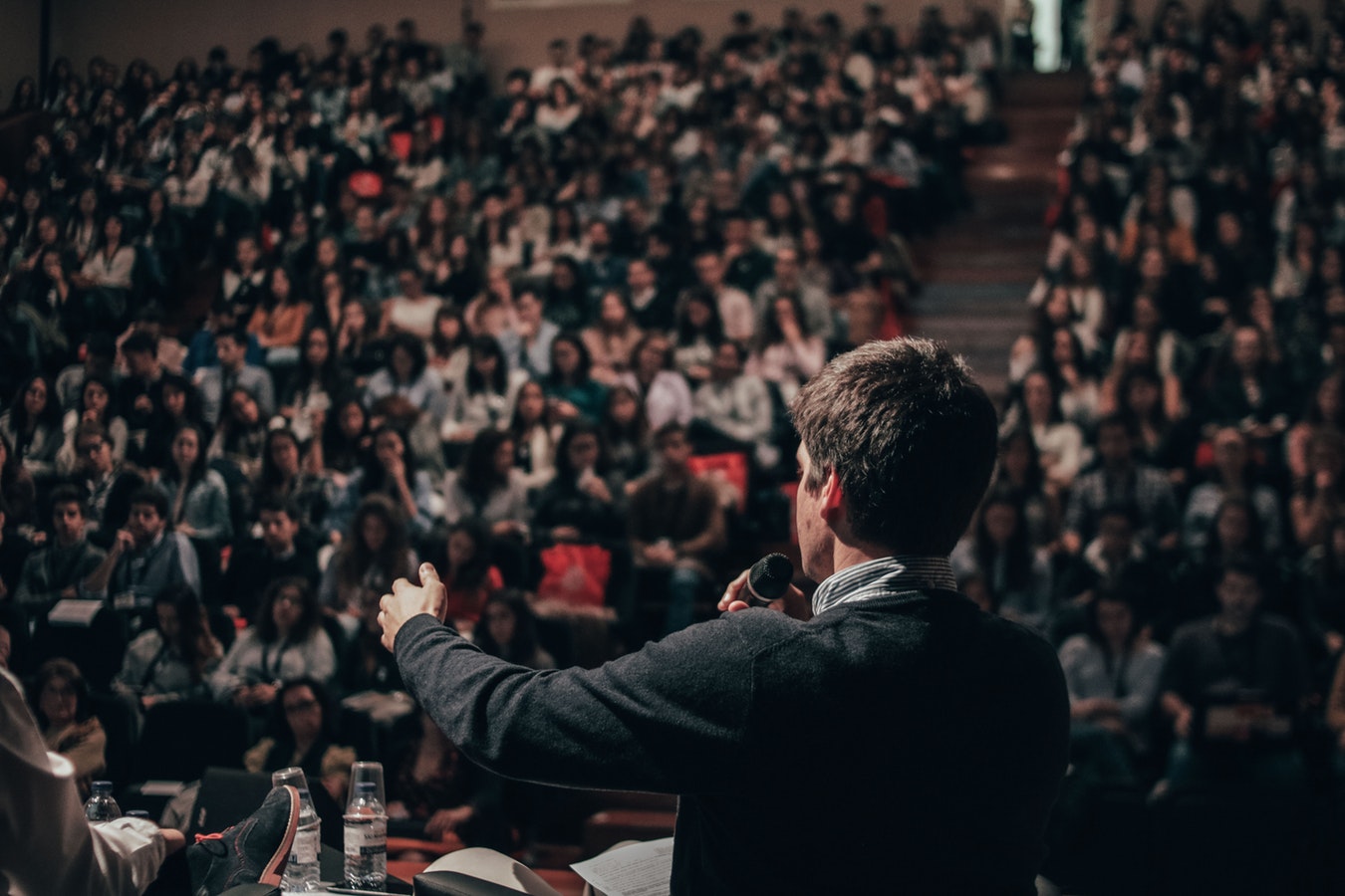 Students in a lecture hall