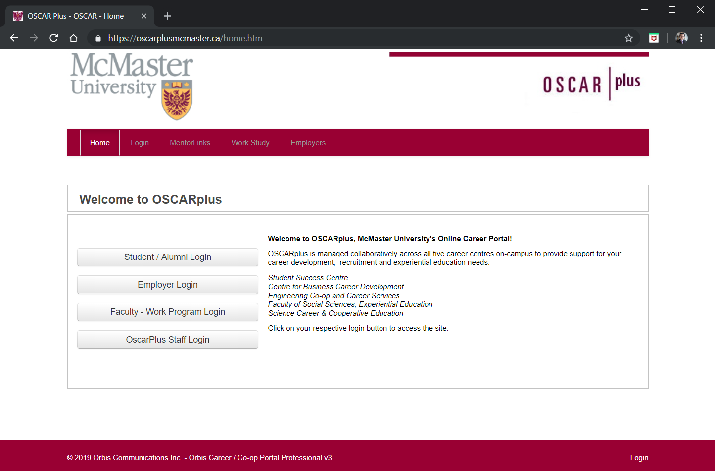 OscarPlus - McMaster Engineering&rsquo;s Co-op Portal
