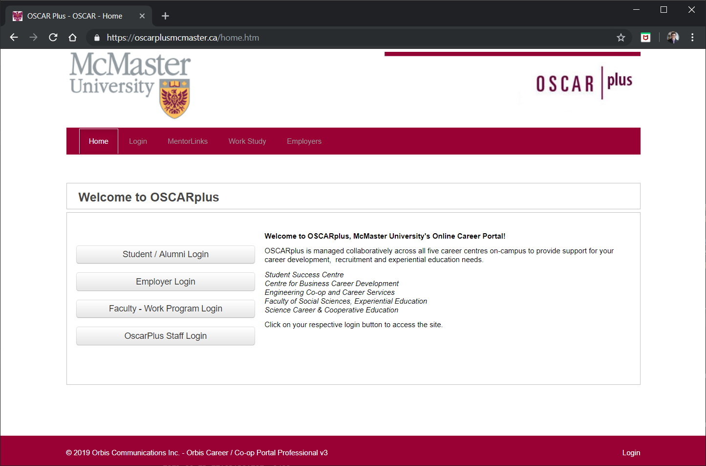 OscarPlus - McMaster Engineering's Co-op Portal