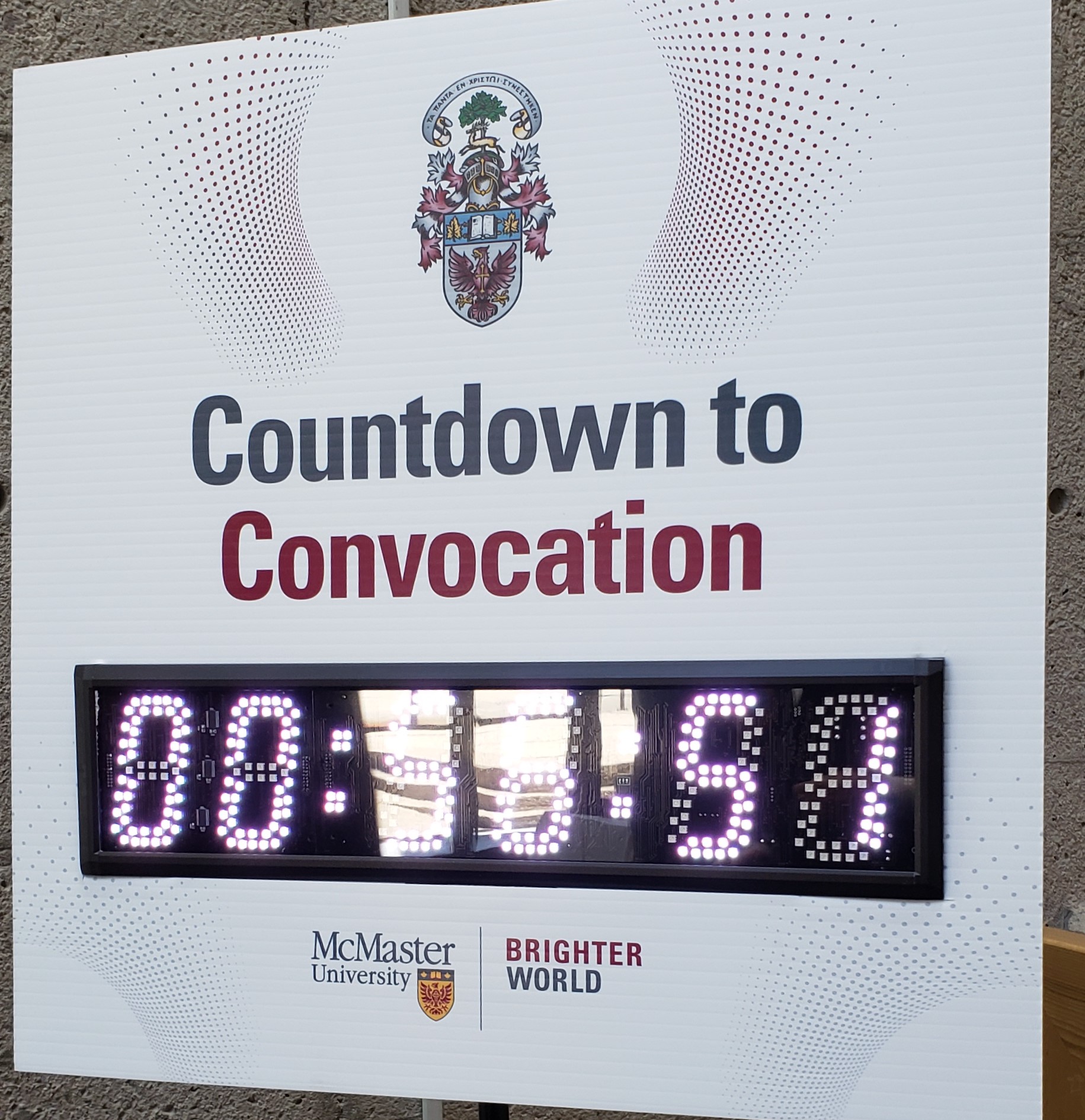The Countdown to Convocation Clock