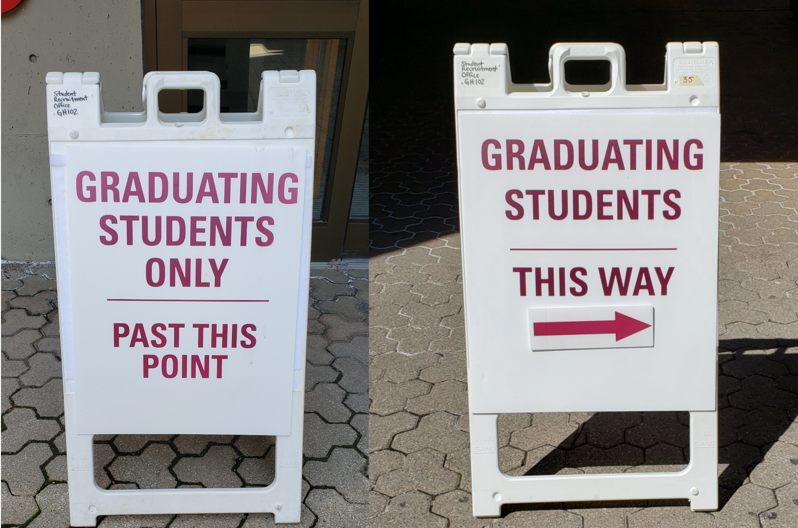 Graduating Students Only Sign